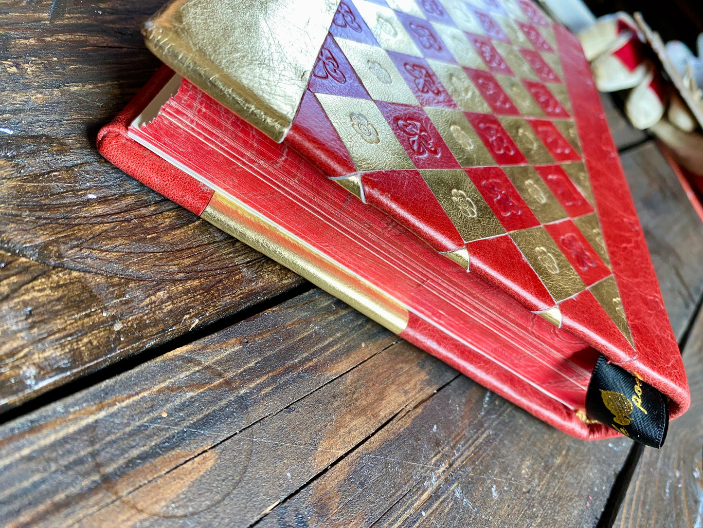 Harlequin in Gold and Red