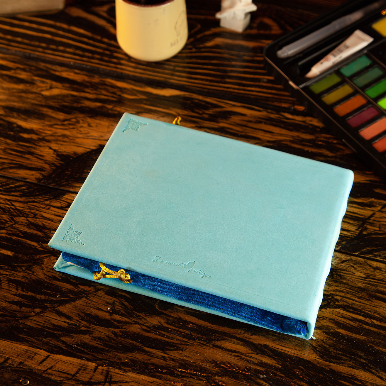 Watercolour sketchbook (medium) in Turquoise