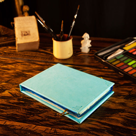 Watercolour sketchbook (medium) in Turquoise