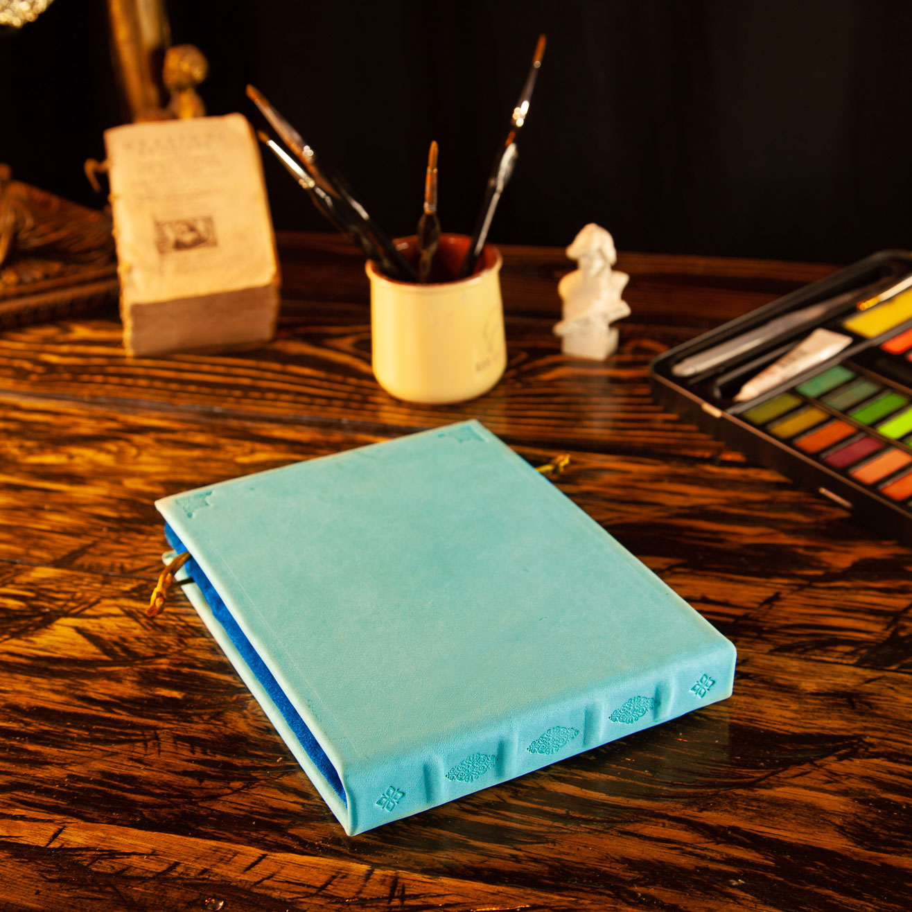 Watercolour sketchbook (medium) in Turquoise